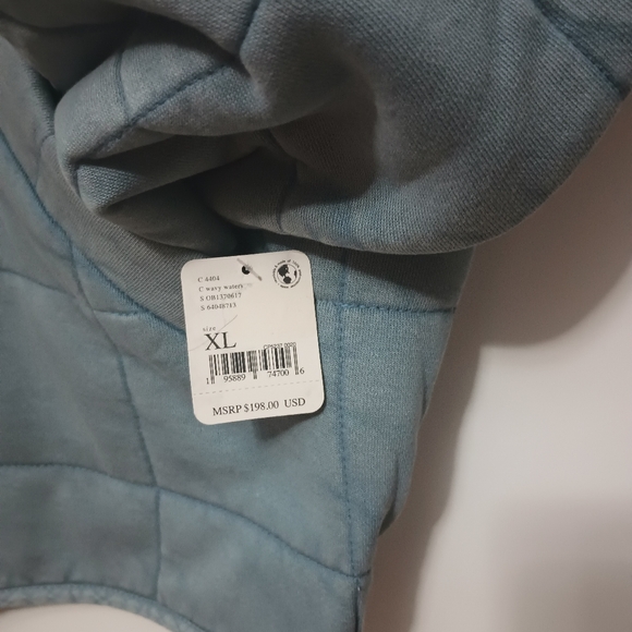 FREE PEOPLE Blue Quilted Dolman Jacket - Picture 7 of 7